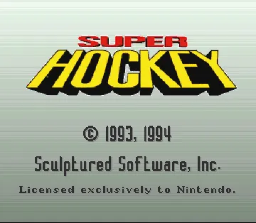 Super Hockey (Europe) screen shot title